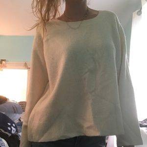 Velvet-Bow-Back Sweater